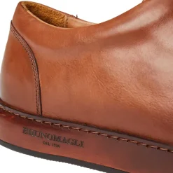 Bruno Magli Trento Leather Court Sneaker Cognac Clearance