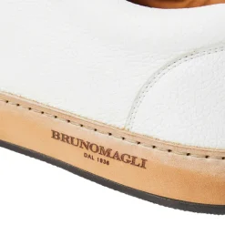 Bruno Magli Trento Leather Court Sneaker White Sale
