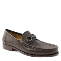 Bruno Magli Trieste Classic Leather Moccasin Dark Brown Cervo Discount