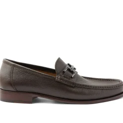 Bruno Magli Trieste Classic Leather Moccasin Dark Brown Cervo New