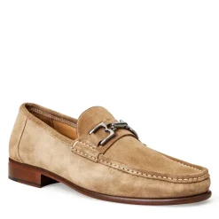 Bruno Magli Trieste Classic Suede Moccasin Taupe Suede Sale