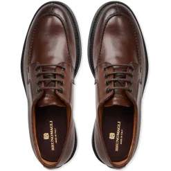 Bruno Magli Tyler Split Toe Leather Oxford Cognac New