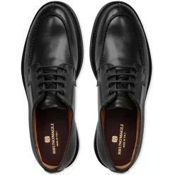 Bruno Magli Tyler Split Toe Leather Oxford Black