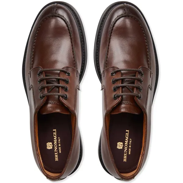 Bruno Magli Tyler Split Toe Leather Oxford Cognac Hot