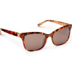 Bruno Magli Vales Women's Limited Edition Cat-Eye Sunglasses Honey Tortoise Outlet