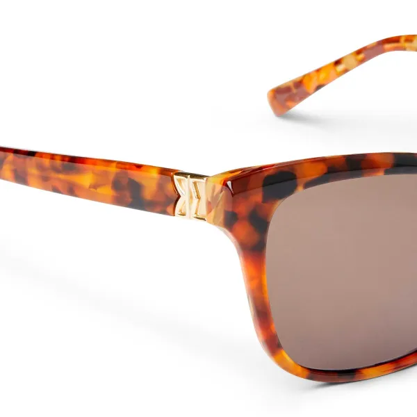 Bruno Magli Vales Women's Limited Edition Cat-Eye Sunglasses Honey Tortoise Outlet