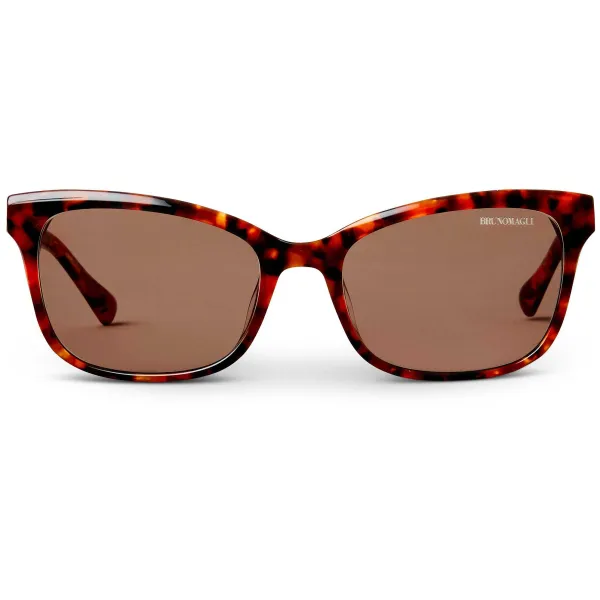 Bruno Magli Vales Women's Limited Edition Cat-Eye Sunglasses Honey Tortoise Outlet