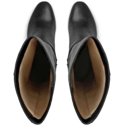 Bruno Magli Victoria Tall Shafted Leather Boot Black New