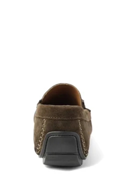 Bruno Magli Xander Casual Driving Moccasin Dark Brown Suede Best