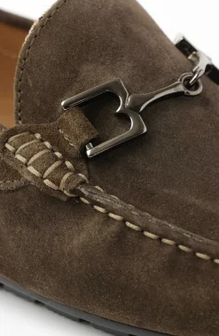Bruno Magli Xander Casual Driving Moccasin Dark Brown Suede New