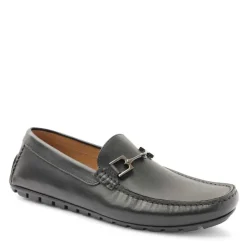Bruno Magli Xander Leather Driving Moccasin - Black Black Leather Clearance