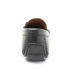 Bruno Magli Xander Leather Driving Moccasin - Black Black Leather Clearance