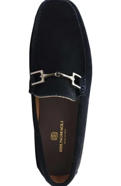 Bruno Magli Xander Suede Driving Moccasin Navy Sale