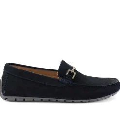 Bruno Magli Xander Suede Driving Moccasin Navy Outlet