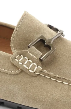 Bruno Magli Xander Suede Driving Moccasin Taupe Outlet