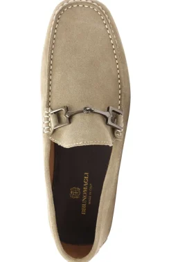Bruno Magli Xander Suede Driving Moccasin Taupe Outlet