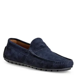 Bruno Magli Xane Casual Suede Slip-On Driving Moccasin-Navy Navy Suede New