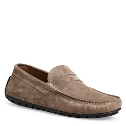Bruno Magli Xane Casual Suede Slip-On Driving Moccasin-Taupe Taupe Suede Clearance