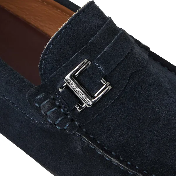 Bruno Magli Xanto Casula Moccasin Navy Suede Sale