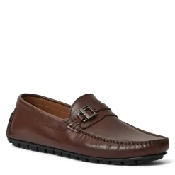 Bruno Magli Xanto Casula Moccasin Leather Brown Clearance