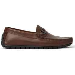 Bruno Magli Xanto Casula Moccasin Leather Brown Clearance